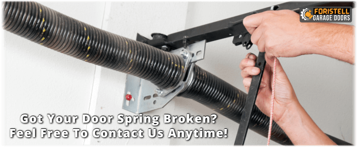 Broken Garage Door Spring Foristell MO